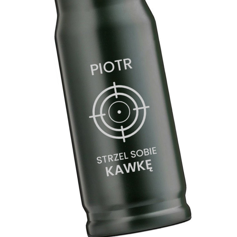 Personalizowany termos POCISK z grawerem – PREZENT DLA SMAKOSZA KAWY