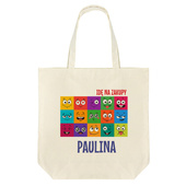 Torba na zakupy z materiału z NADRUKIEM dla niej IDĘ NA ZAKUPY