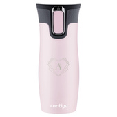 Kubek termiczny Contigo DLA KOBIET – różowy, OZDOBNY GRAWER INICJAŁU