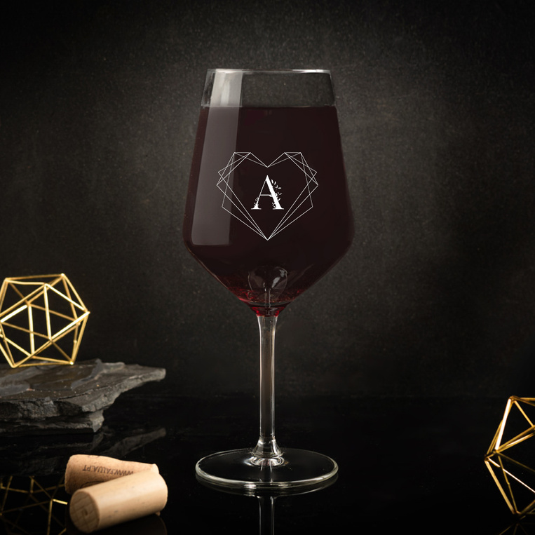 Zestaw 6 kieliszków do wina z MONOGRAMEM na prezent