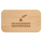 Lunch box biały DLA NAUCZYCIELA z twoją personalizacja