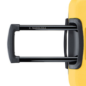 Walizka podróżna średnia Puccini – żółta, OZNAKOWANA GRAWEREM