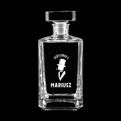 Karafka grawerowana do whisky Gentlemen's