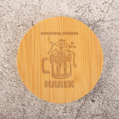 Otwieracz bambusowy z TWOIM GRAWEREM prezent dla smakosza piwa