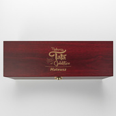 Pudełko do wina z akcesoriami na prezent NAJLEPSZY TATA W GALAKTYCE