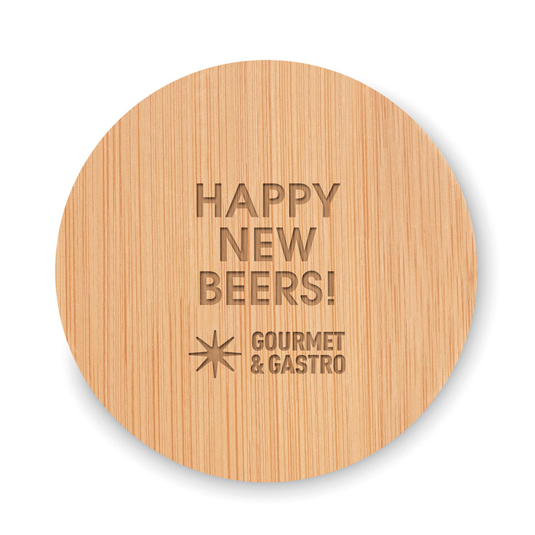 Otwieracz bambusowy GRAWEROWANE LOGO gadżet firmowy