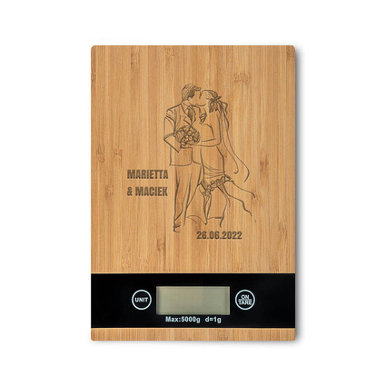 Waga kuchenna z grawerem na prezent DLA MIŁOŚNIKÓW TAŃCA
