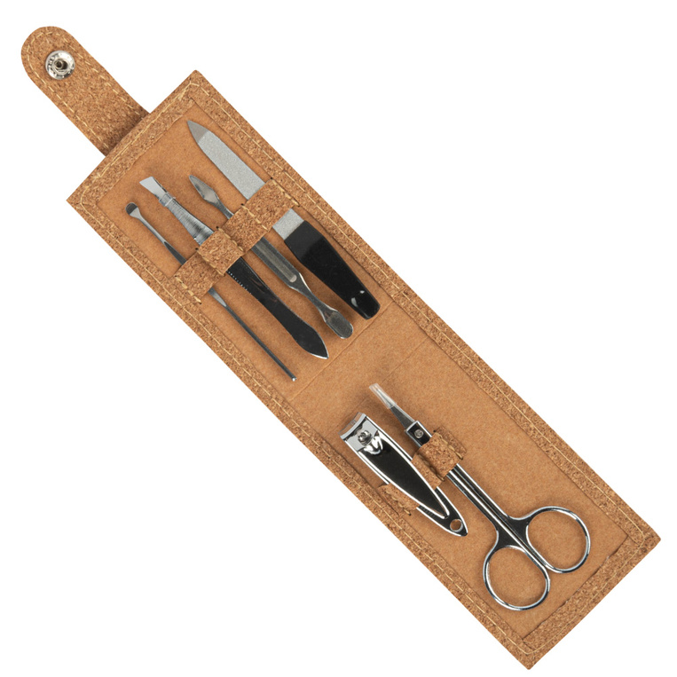 GRAWEROWANY zestaw do manicure w korkowym etui z TWOIM PROJEKTEM