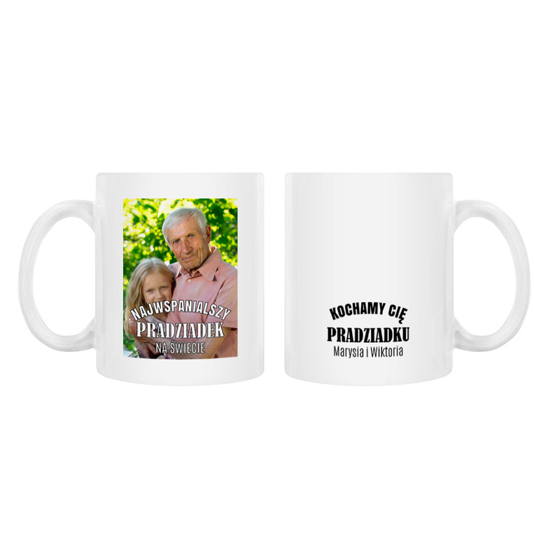 Kubek ceramiczny z nadrukiem DLA PRADZIADKA
