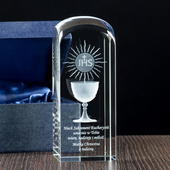 Pamiątka I Komunii Św. - od Matki i Ojca Chrzestnego Hostia i Kielich