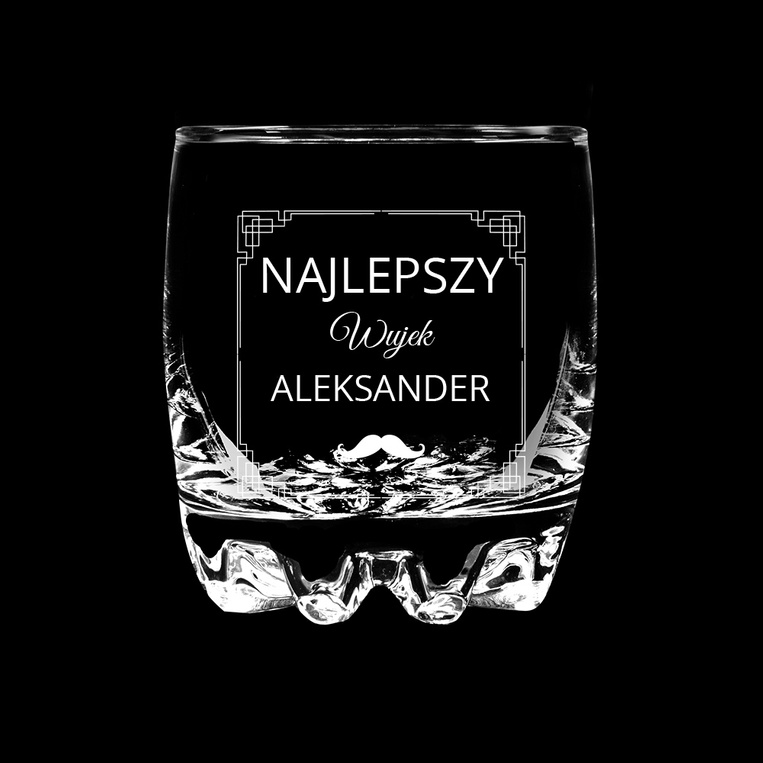 Grawerowana szklanka do whisky DLA WUJKA