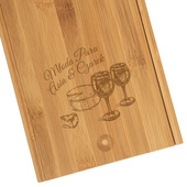 Zestaw do serów i wina PREZENT NA ŚLUB dla MŁODEJ PARY z twoim grawerem