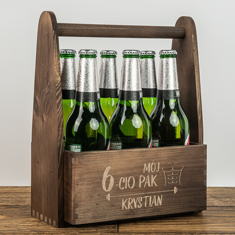 Nosidło na piwo z grawerem MÓJ 6-cio PAK NA PREZENT dla niego