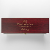 Pudełko do wina z akcesoriami - PAN I WŁADCA WSZECHŚWIATA