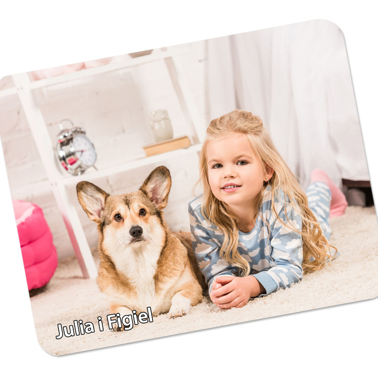 Podkładka pod mysz 22x18 cm z TWOIM ZDJĘCIEM prezent DLA DZIECKA