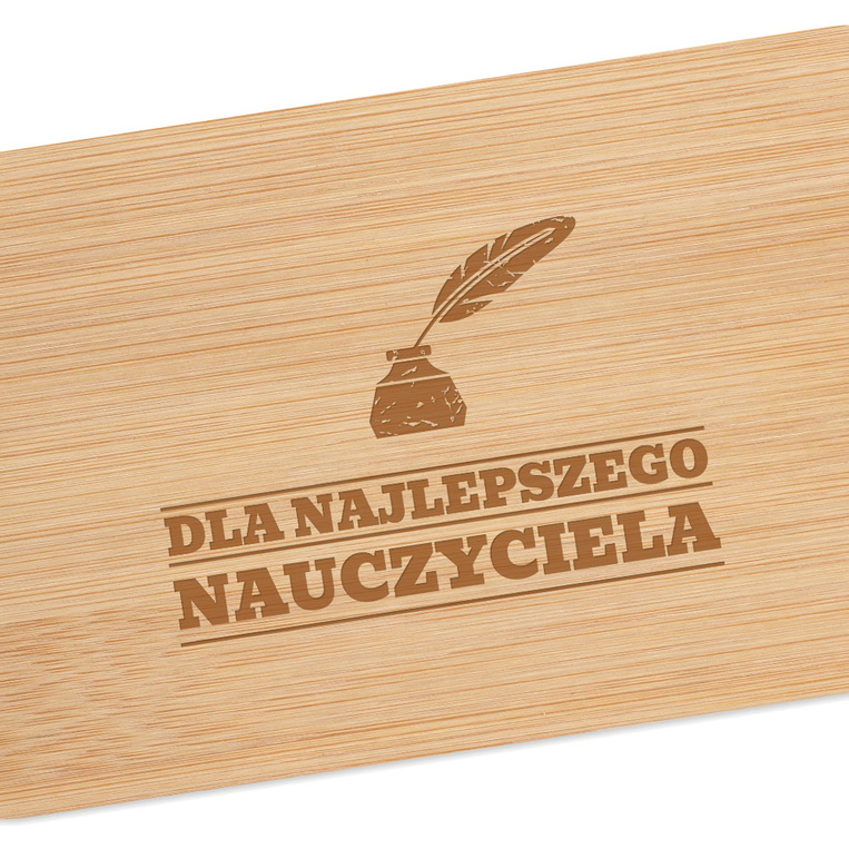 Lunch box biały DLA NAUCZYCIELA z twoją personalizacja