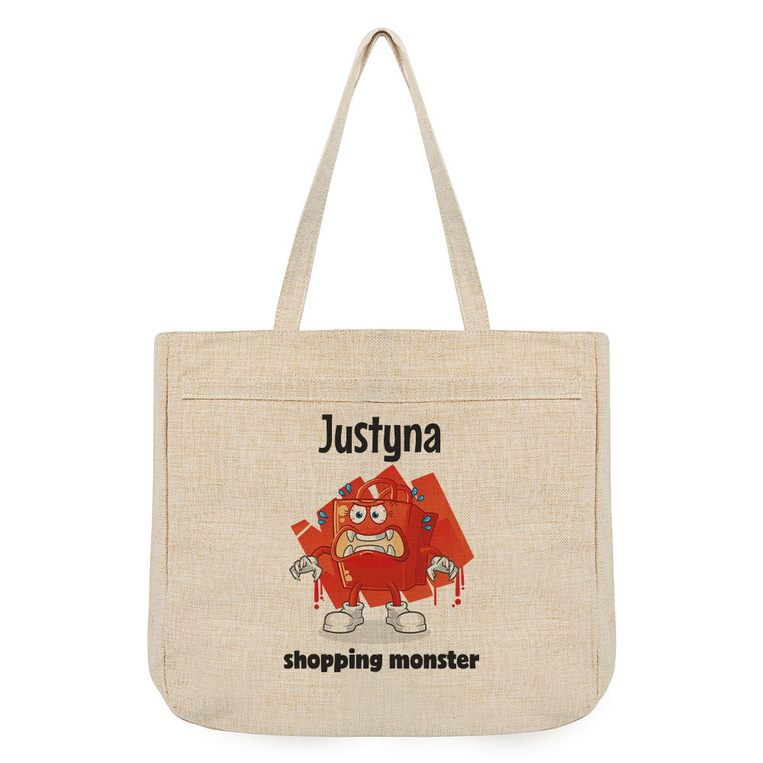 Torba na zakupy SHOPPING MONSTER dla ZAKUPOHOLICZKI