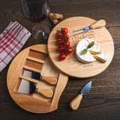 Grawerowana deska do serów z nożami CHEESE MASTER prezent personalizowany