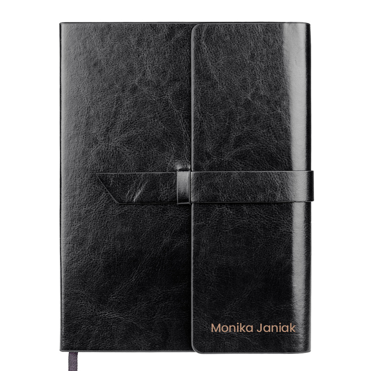 Skórzany notes GRAWER IMIENIA I NAZWISKA - personalizowany prezent dla niej
