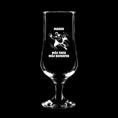 Personalizowane pokale do piwa z grawerem MÓJ TATA MÓJ BOHATER