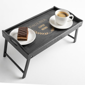 Stolik śniadaniowy SUPER MAMA z imieniem – PREZENT DLA MAMY Dzień Matki