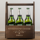 Nosidło na piwo z grawerem WEEKENDOWY ZESTAW NA PIWO + IMIĘ