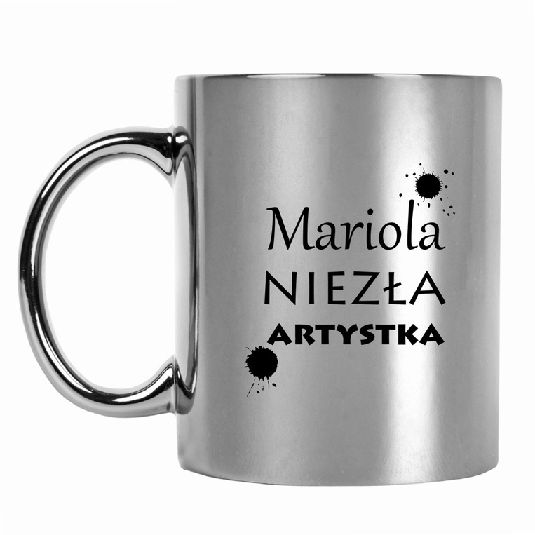 Personalizowany kubek z nadrukiem NIEZŁA ARTYSKA + IMIĘ