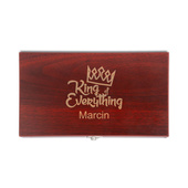 Zestaw do wina z TWOIM grawerem na prezent DLA NIEGO - KING OF EVERYTHING