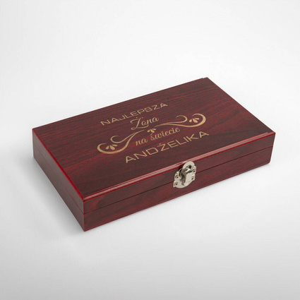 PREZENT DLA ŻONY zestaw do wina z TWOIM grawerem
