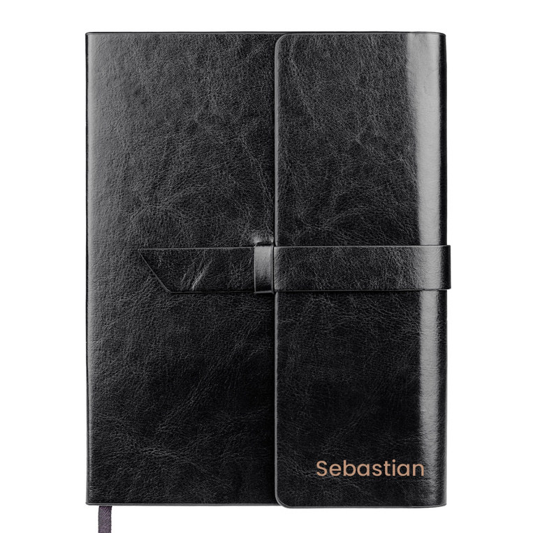 NOTES DLA FACETA - ekoskóra, personalizowany GRAWER IMIENIA