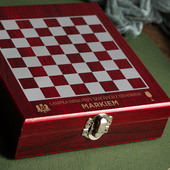 Personalizowany zestaw do wina z szachami DLA DZIADKA