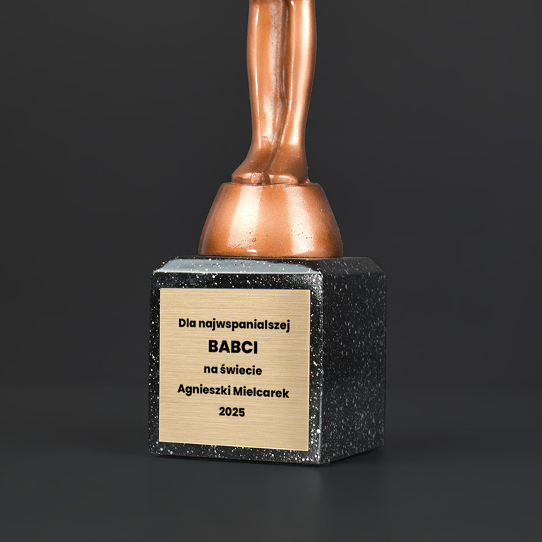 Statuetka WIKTOR – dla Najwspanialszej Babci prezent Dzień Babci, imieniny