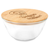 Szklana salaterka z grawerem na PREZENT DLA WEGETARIANINA