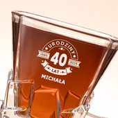 Szklanka Lodowa na 40. URODZINY z grawerem – personalizowany prezent