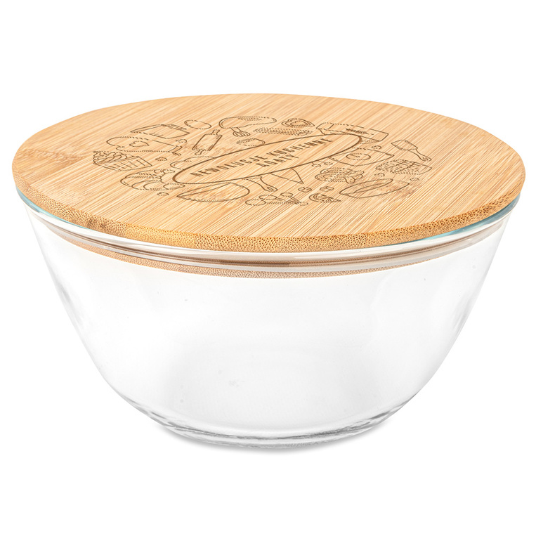 Szklana salaterka z grawerem na prezent NA IMIENINY