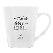 Personalizowany Kubek Latte dla ukochanej nadruk TWOJE IMIĘ