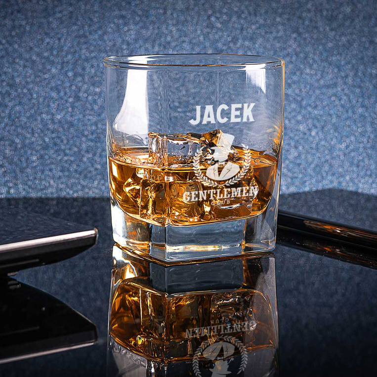 Zestaw do whisky dla GENTLMENA karafka i 2 szklanki z grawerem