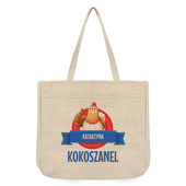 Torba na zakupy KOKOSZANEL prezent z NADRUKIEM i UŚMIECHEM