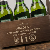 Nosidło drewniane na piwo DLA AMATORA PIWA z twoim grawerem