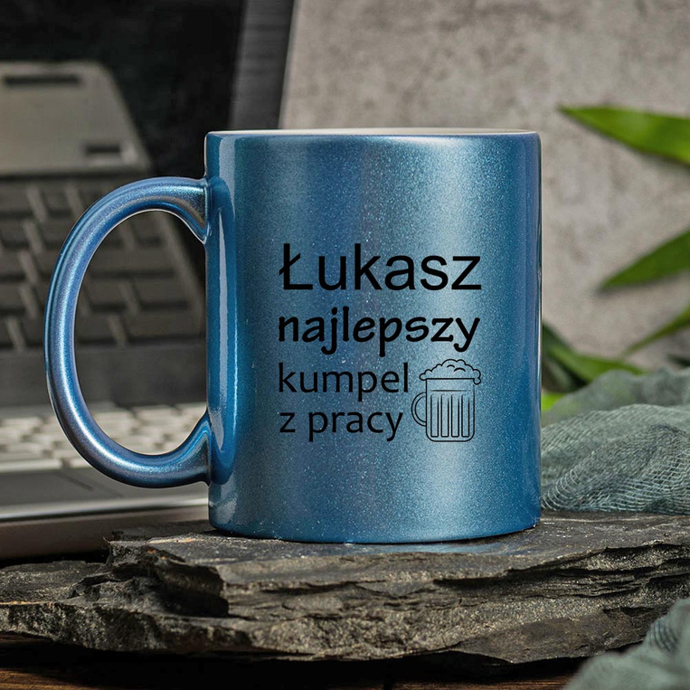 Kubek ceramiczny z nadrukiem DLA KUMPLA Z PRACY