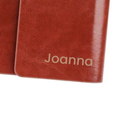 PERSONALIZOWANY NOTES skórzany dla kobiety – prezent z klasą