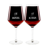 Kieliszki do wina czerwonego z grawerem dla pary