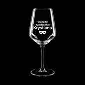 Zestaw 6 kieliszków do wina z TWOIM GRAWEREM na prezent na WIECZÓR KAWALERSKI
