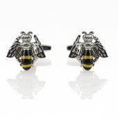 Spinki do mankietów PSZCZOŁA – prezent DLA PSZCZELARZA APIOLOGA