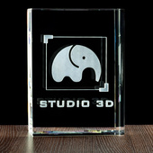 MEGA STATUETKA z logiem firmowym - GRAWER 3D Ekspozycja w recepcji Prezent firmowy