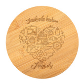 Szklana salaterka z personalizacją grawerem SMAKOWITA KUCHNIA + IMIĘ