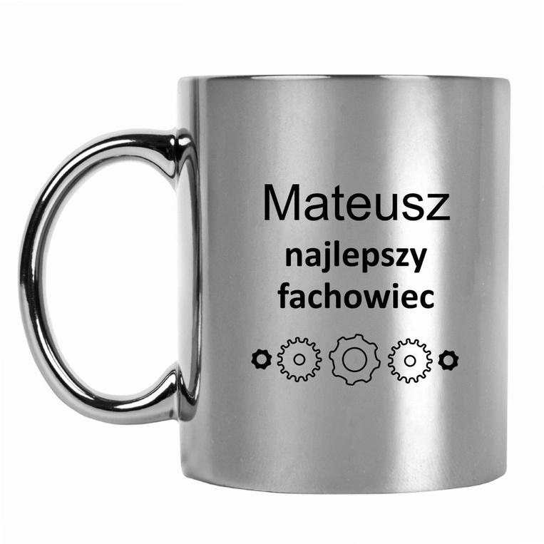 Kubek z nadrukiem NAJLEPSZY FACHOWIEC na prezent dla MECHANIKA
