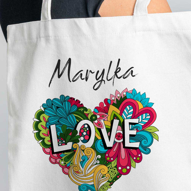 Prezent z IMIENIEM torba na zakupy z nadrukiem