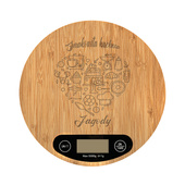 Waga kuchenna grawerowana SMAKOWITA KUCHNIA JAGODY proezent na IMIENINY