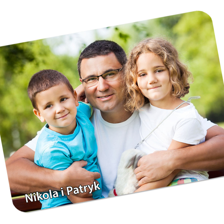 Duża podkładka pod mysz 40x28 cm na prezent DLA MAMY I TATY